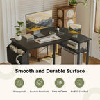 Corner Desk W. Power Outlets