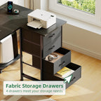Corner Desk with 4 Drawers L Shaped Computer