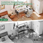 Corner Desk with 4 Drawers L Shaped Computer