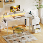 Corner Desk with 4 Drawers L Shaped Computer