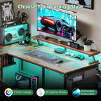 Corner Desk with 4 Drawers L Shaped Computer