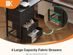 Corner Desk with Drawers L Shaped Computer 135