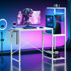 Corner Desk with Power Outlets Large Computer