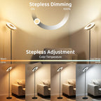 Corner Floor Lamp Rgbww 2700K-6500K Tunable with Smart