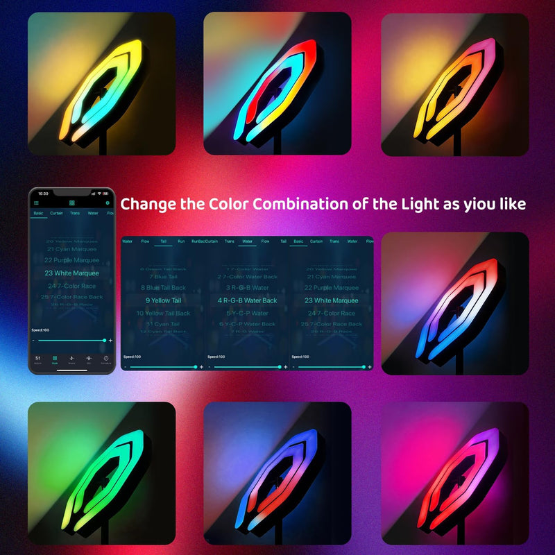 Corner Floor Lamp Rgbww 2700K-6500K Tunable with Smart