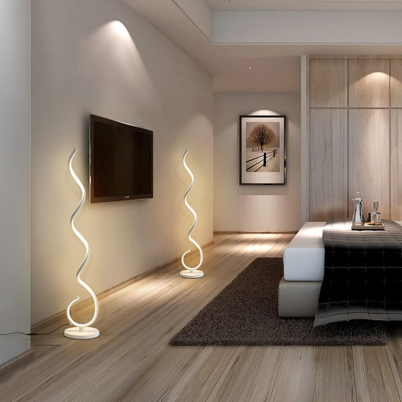 Corner Floor Lamp-Standing Lamp for Living Room Adjustable
