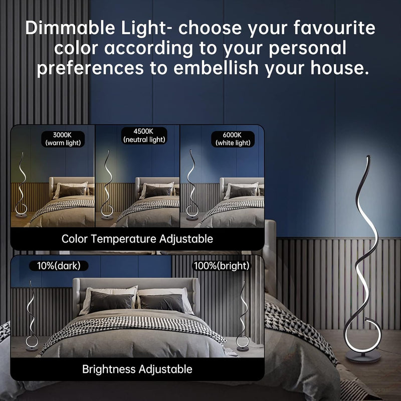 Corner Floor Lamp-Standing Lamp for Living Room Adjustable