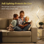 Corner Floor Lamp-Standing Lamp for Living Room Adjustable