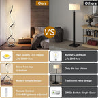 Corner Floor Lamp-Standing Lamp for Living Room Adjustable