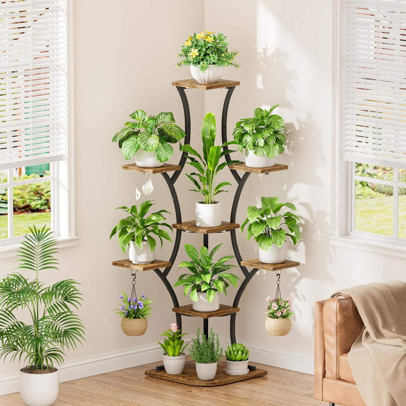 Corner Plant Stand with Grow Lights 52.7