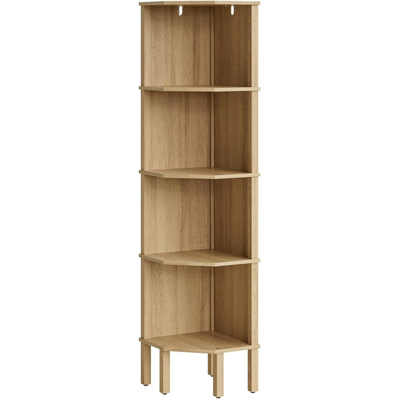 Corner Shelf 4 Tier Modern Bookshelf Display