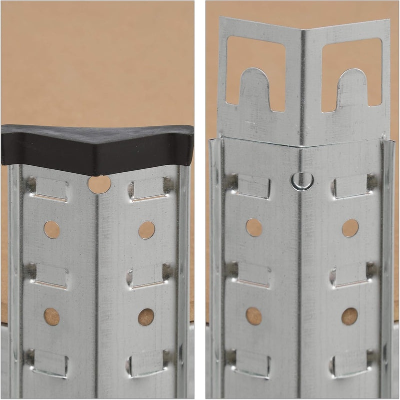 Corner Shelving Unit Heavy Duty Galvanised Steel Max