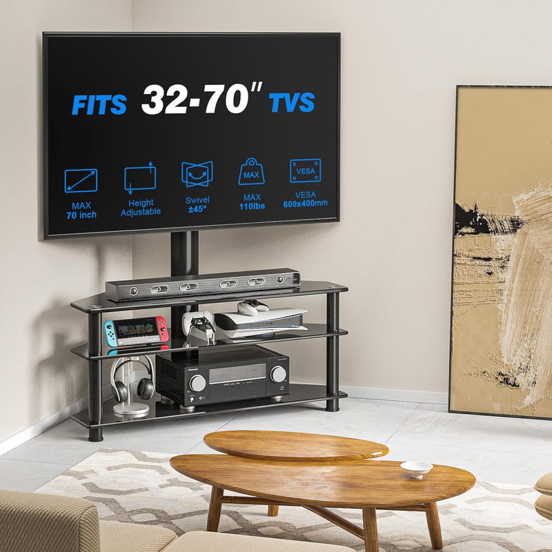 Corner TV Stand for 32-70 Inch LED LCD