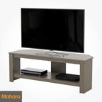Corner TV Stand Oak Effect Unit for Up