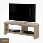 Corner TV Stand Oak Effect Unit for Up