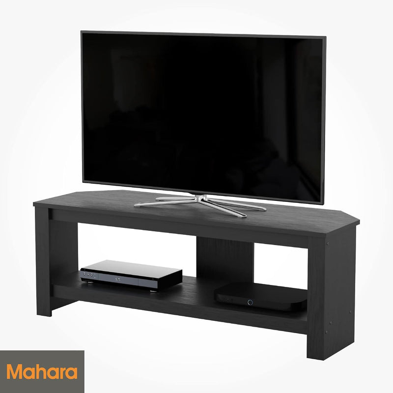 Corner TV Stand Oak Effect Unit for Up