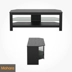 Corner TV Stand Oak Effect Unit for Up