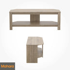 Corner TV Stand Oak Effect Unit for Up