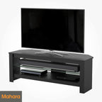 Corner TV Stand Oak Effect Unit for Up