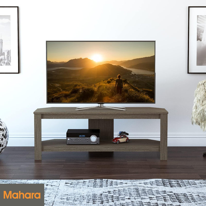 Corner TV Stand Oak Effect Unit for Up