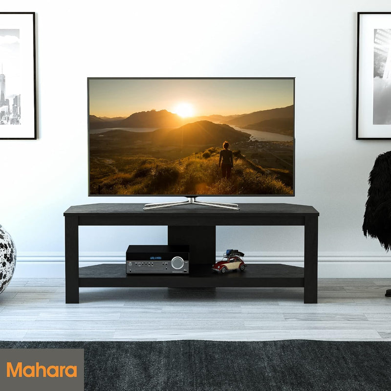 Corner TV Stand Oak Effect Unit for Up