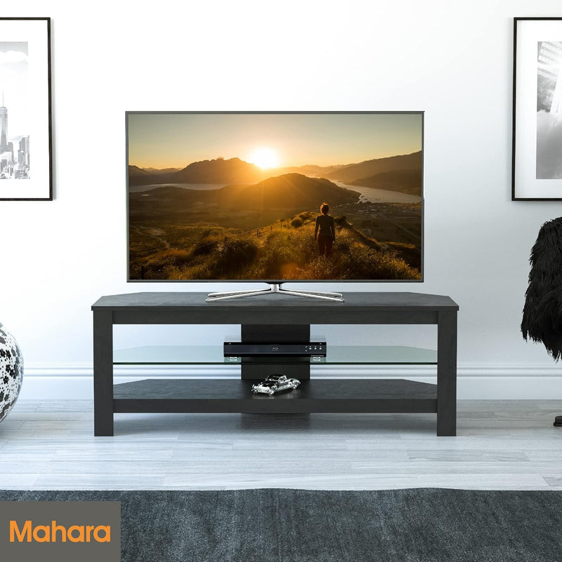 Corner TV Stand Oak Effect Unit for Up