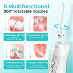 Coslus Water Dental Flosser for Teeth Cordless: Portable