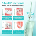 Coslus Water Dental Flosser for Teeth Cordless: Portable
