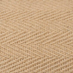 Cotton Border Herringbone Soft Natural Jute Area Rug