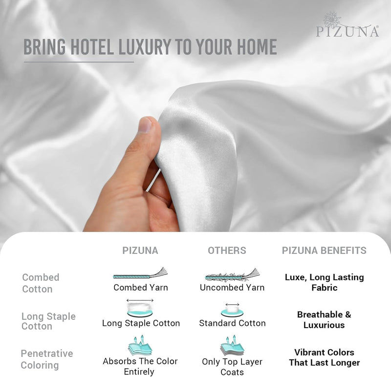 Cotton Duvet Cover Set King Size 600 Thread