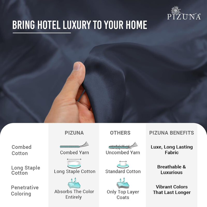 Cotton Duvet Cover Set King Size 600 Thread