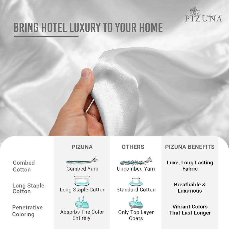 Cotton Duvet Cover Set King Size 600 Thread