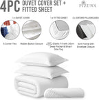Cotton Duvet Cover Set King Size 600 Thread