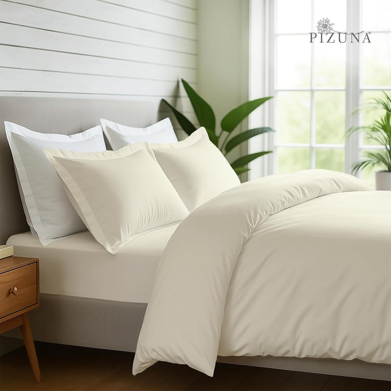 Cotton Duvet Cover Set King Size 600 Thread