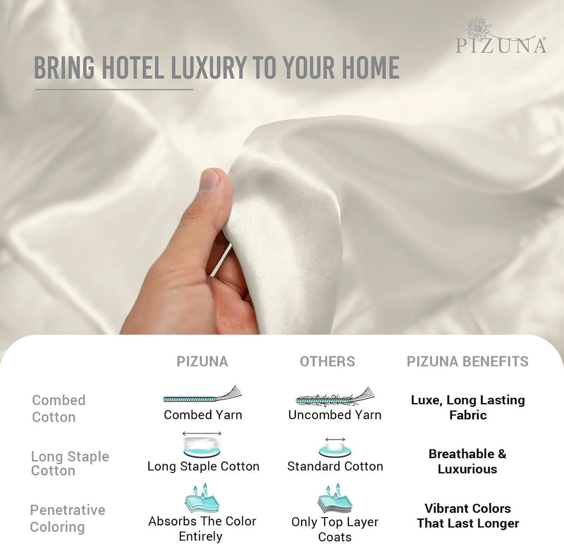 Cotton Duvet Cover Set King Size 600 Thread