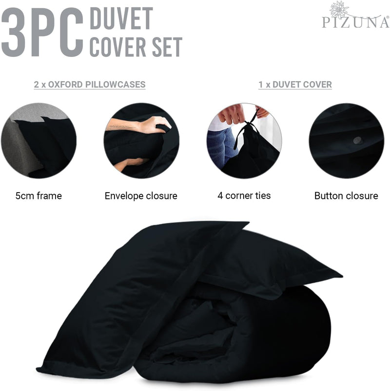Cotton Duvet Cover Set King Size 600 Thread