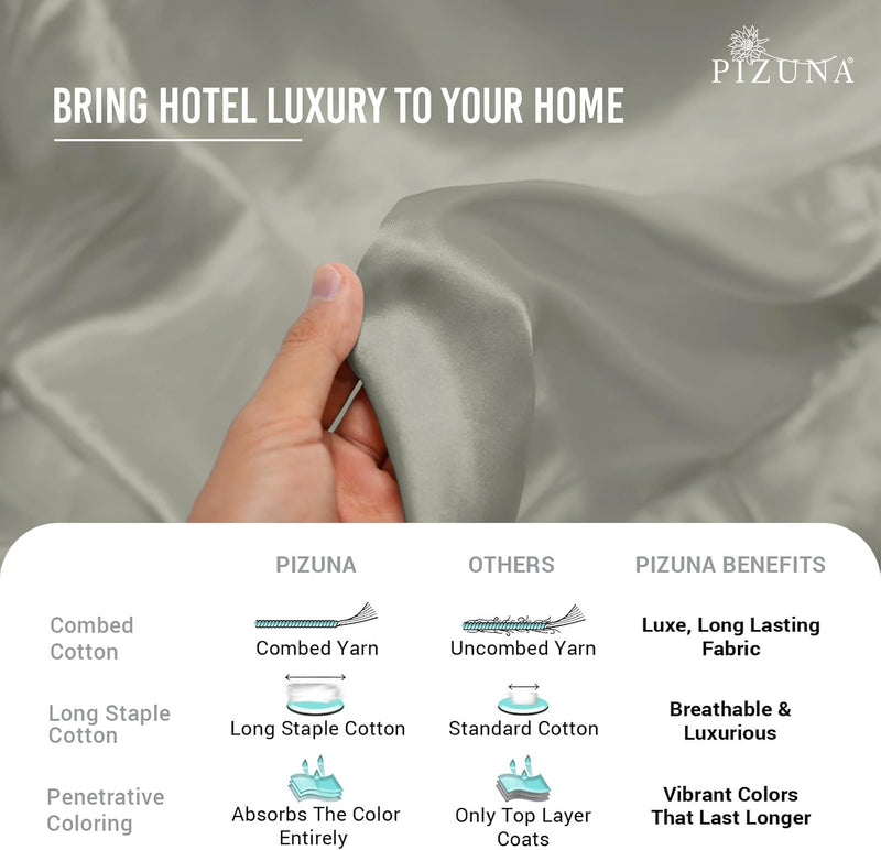 Cotton Duvet Cover Set King Size 600 Thread