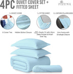 Cotton Duvet Cover Set King Size 600 Thread