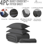 Cotton Duvet Cover Set King Size 600 Thread