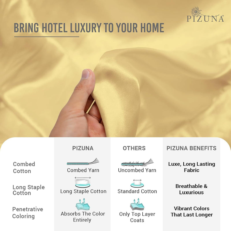 Cotton Duvet Cover Set King Size 600 Thread