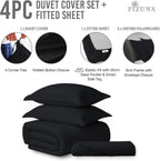 Cotton Duvet Cover Set King Size 600 Thread