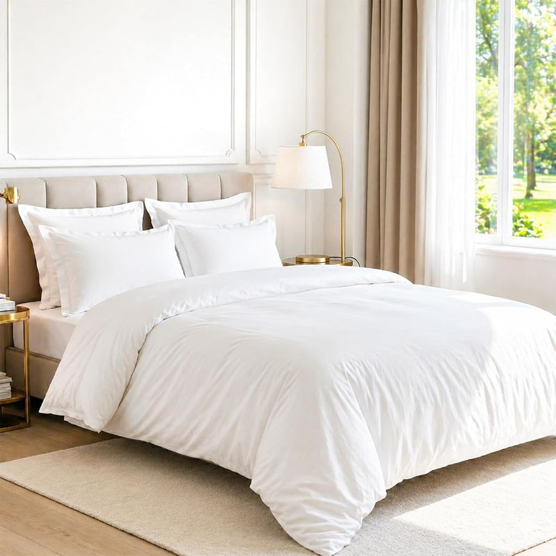 Cotton Duvet Cover Set King Size 600 Thread