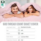 Cotton Duvet Cover Set King Size 600 Thread
