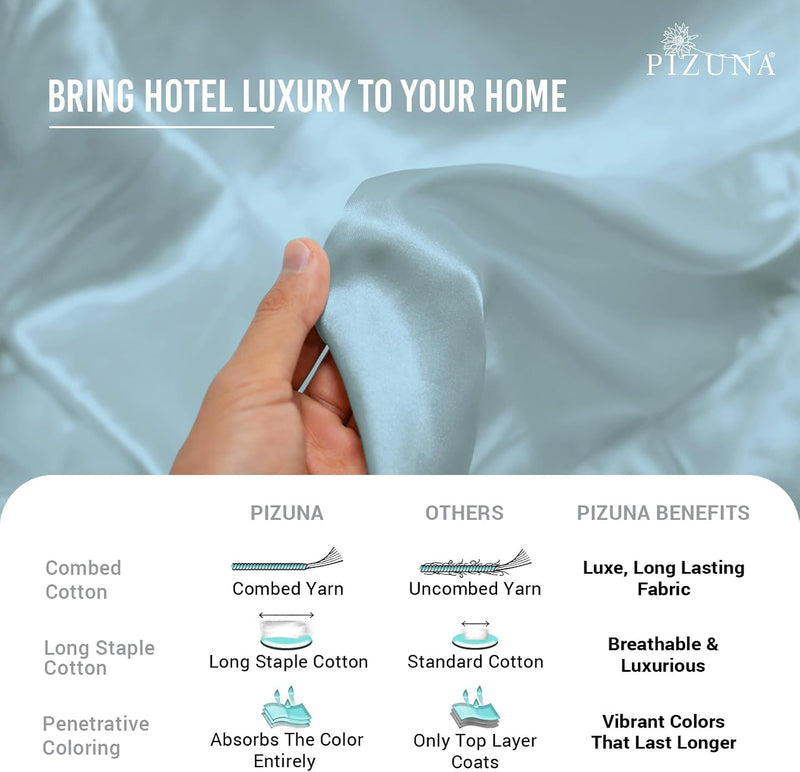 Cotton Duvet Cover Set King Size 600 Thread