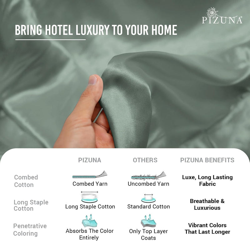 Cotton Duvet Cover Set King Size 600 Thread