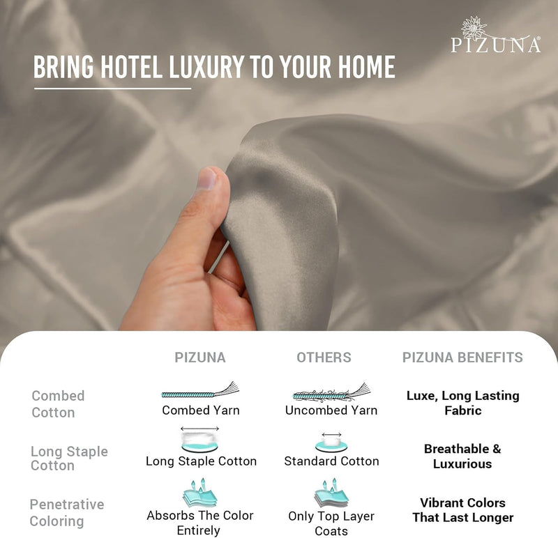 Cotton Duvet Cover Set King Size 600 Thread