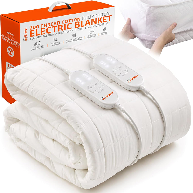 Cotton Electric Heated Blanket King