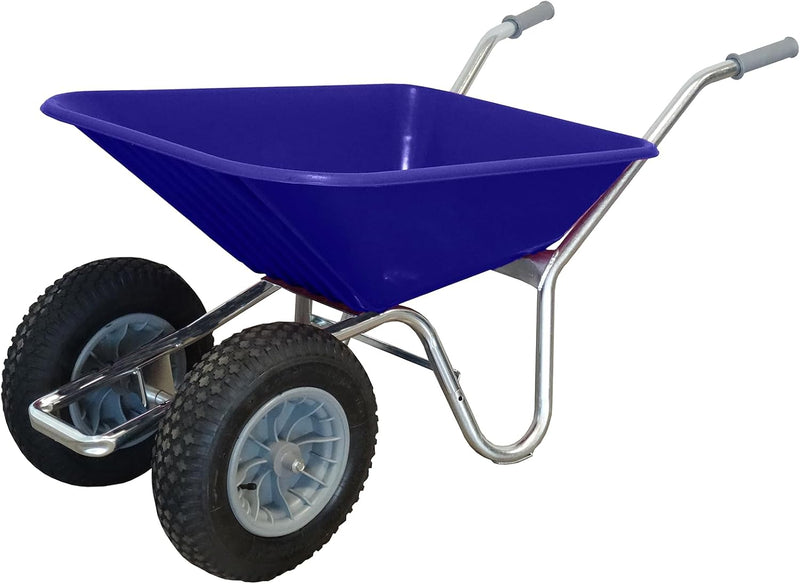 County Clipper Duo Twin Wheel Wheelbarrow 100-120ltr
