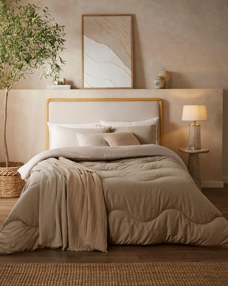 Coverless Duvet and Pillowcase Set Soft Weave Collection