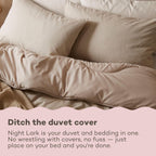Coverless Duvet and Pillowcase Set Soft Weave Collection